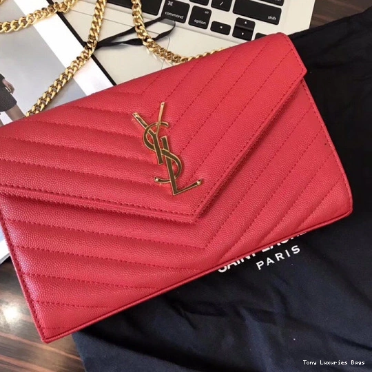 Tony Luxuries CHAIN CASSANDRE YSL WALLET MATELASSÉ 0731